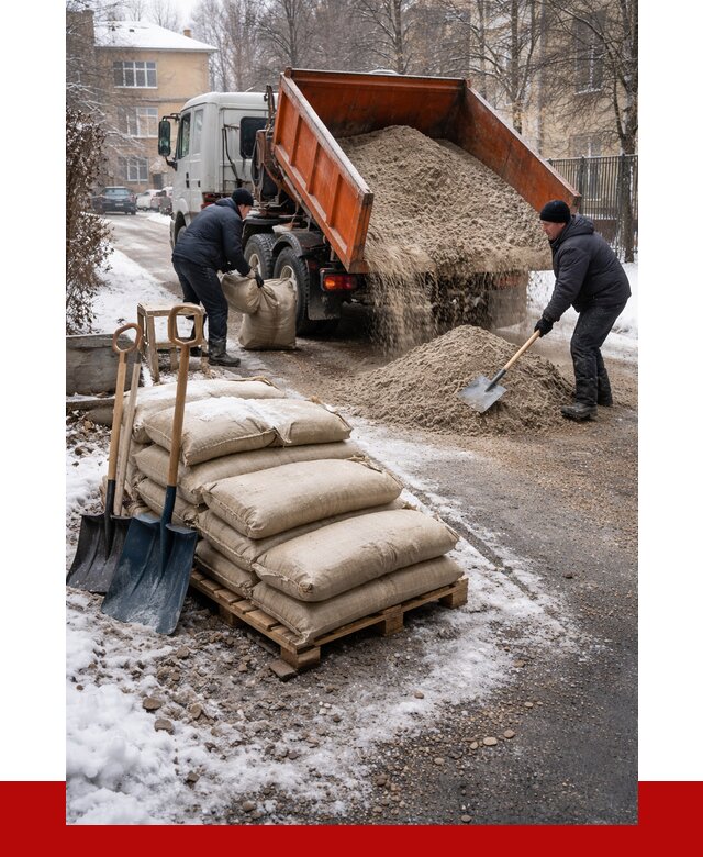Противогололедные материалы оптом в Кузнецке от 4378 р. | ПРОНЕРУДКнц