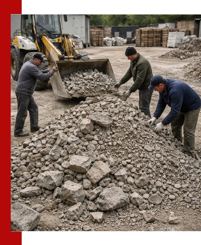 Демонтаж и вывоз бой бетона в Кузнецке