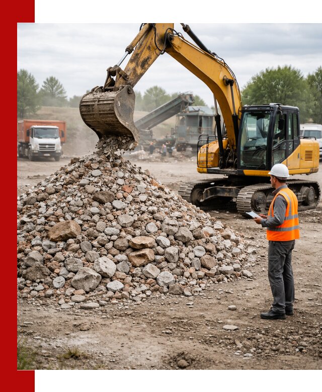 Доставка и вывоз строительного боя в Кузнецке