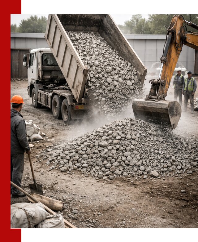 Доставка дробленого бетона в Кузнецке оптом и в розницу