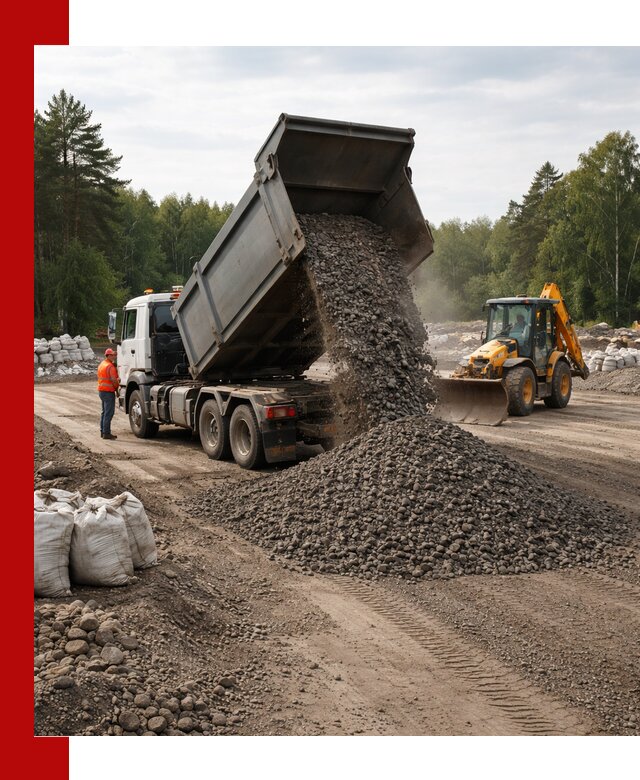 Доставка дробленого асфальта в Кузнецке для дорожных работ