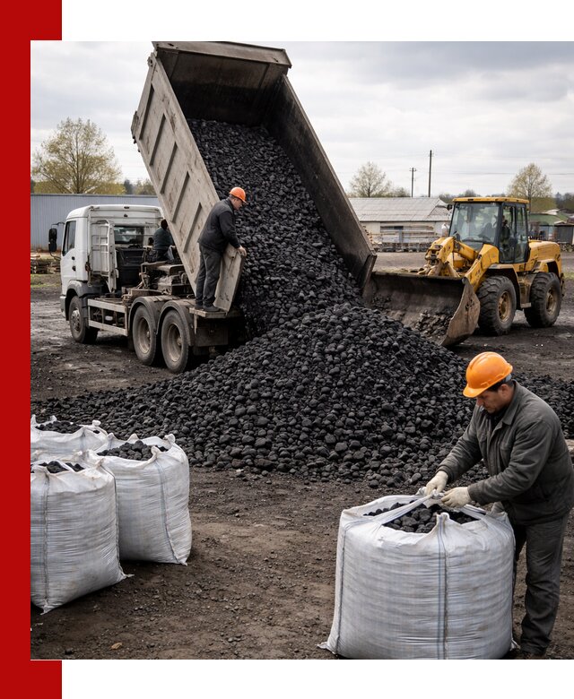 Доставка каменного угля в Кузнецке оптом и в розницу