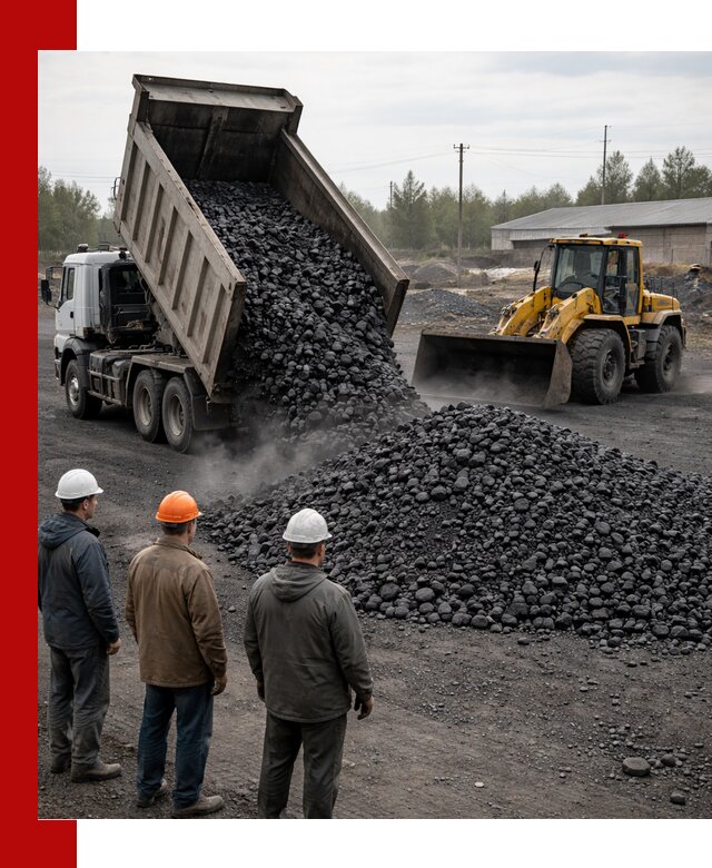 Доставка угля антрацита в Кузнецке с самосвалами и погрузкой