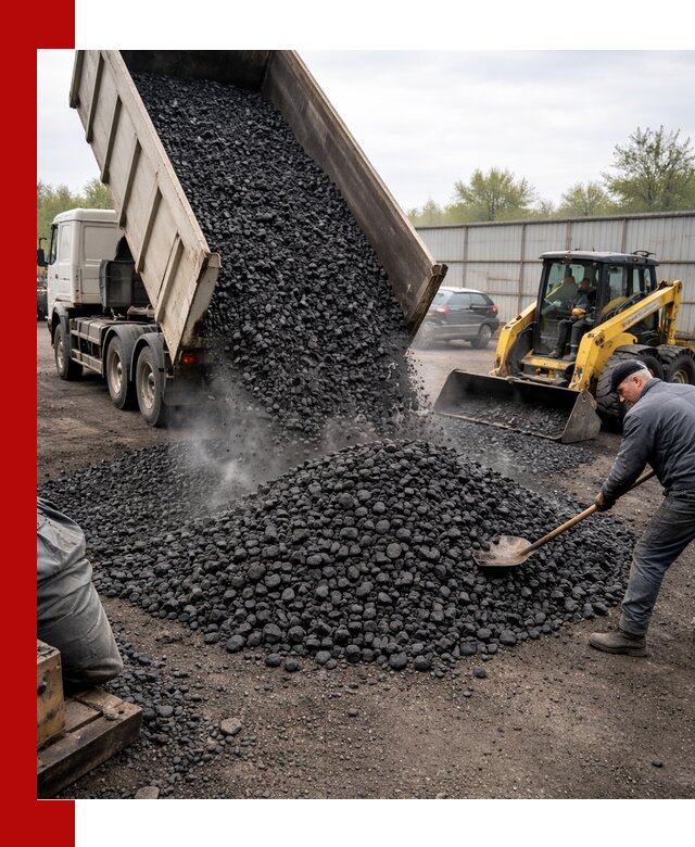 Доставка угля орех в Кузнецке оптом и в розницу