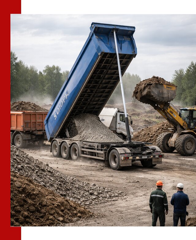 Аренда тонар 40 тонн в Кузнецке с доставкой материалов