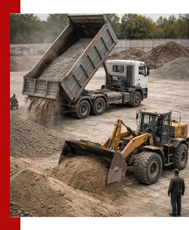 Перевозка сыпучих грузов самосвалами и бортовыми в Кузнецке