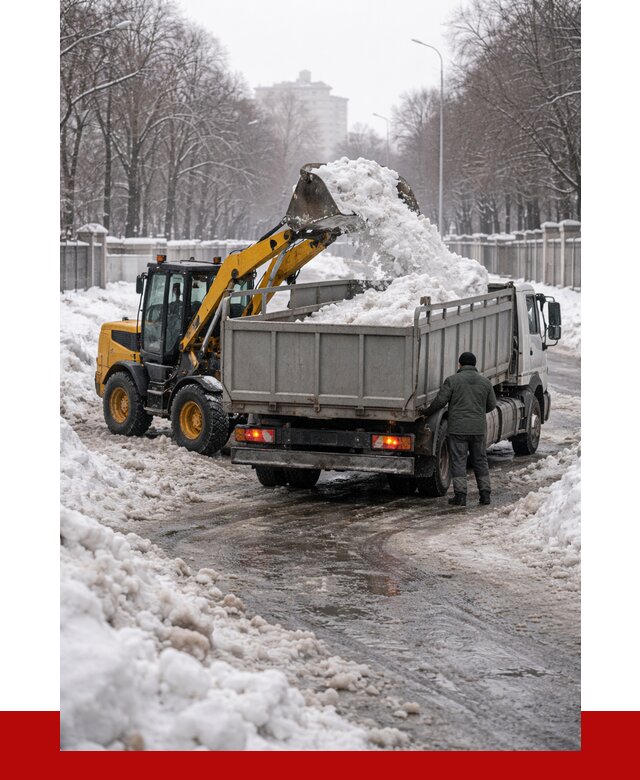 Вывоз снега с погрузкой в Кузнецке от 3648 р. ПРОНЕРУДКнц