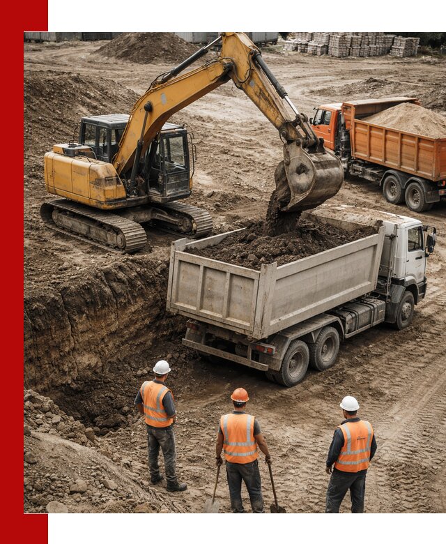 Разработка грунта для строительства и благоустройства в Кузнецке