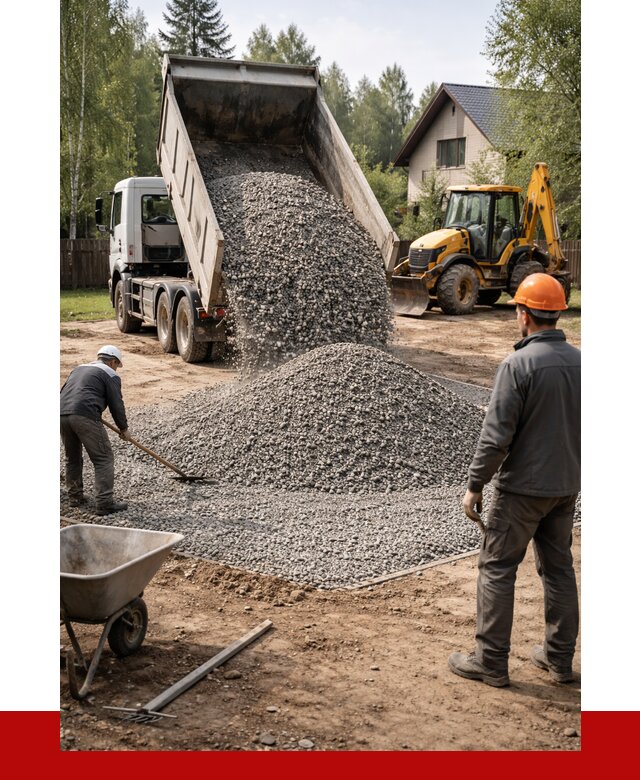 Отсыпка участка щебнем в Кузнецке от 6776 р. ПРОНЕРУДКнц